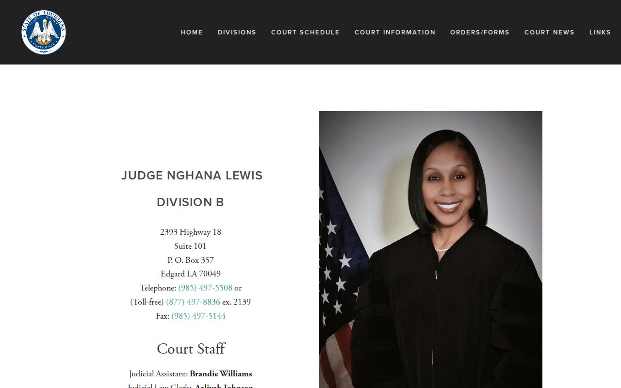 St. John the Baptist Parish court dates Division B hearing information