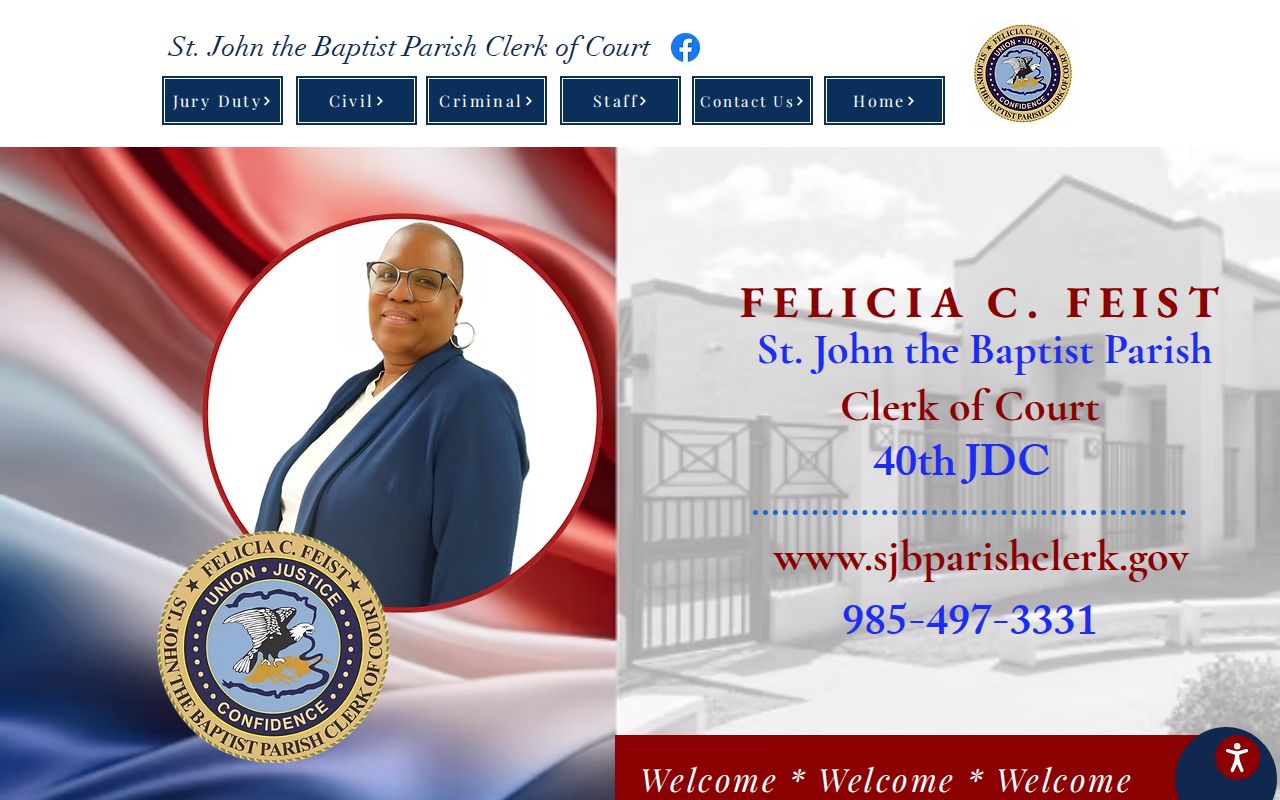 St. John the Baptist Parish court docket Clerk of Court homepage